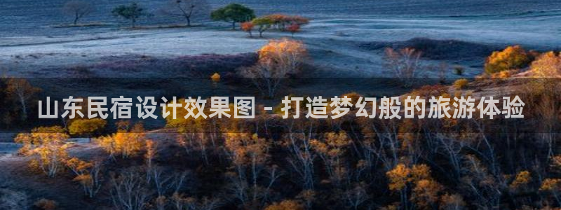 球盟会登陆中心|山东民宿设计效果图 - 打造梦幻般的旅游体验